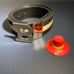 Bally Reversible B Buckle Belt